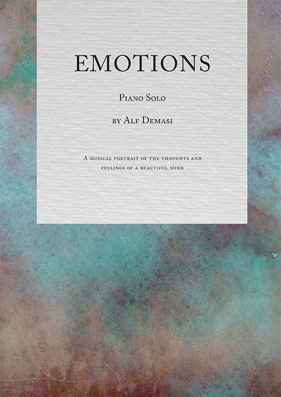 Cover of the music score by composer Alf Demasi, Emotions