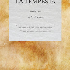 Cover of the music score La Tempesta by composer Alf Demasi
